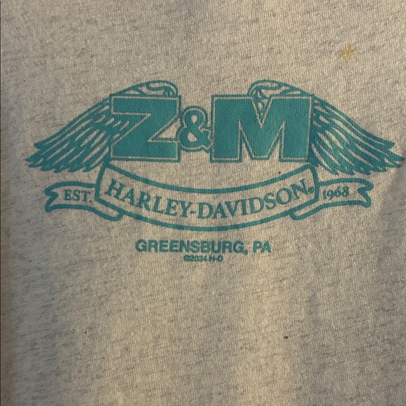 Women’s Harley-Davidson Beige Freedom Graphic Tee-size XL - Picture 4 of 5